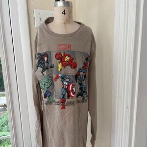 Grey Marvel Long Sleeve